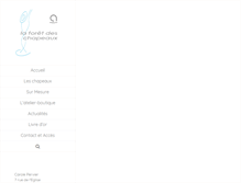 Tablet Screenshot of laforetdeschapeaux.com